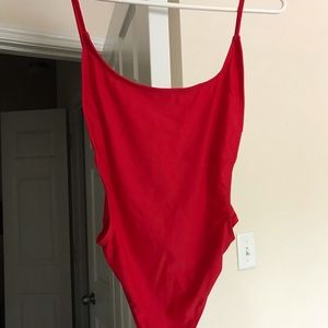 Brand new red one piece swimsuit